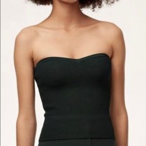 LIKE NEW - Babaton Sculpt Knit Sweetheart Top | M